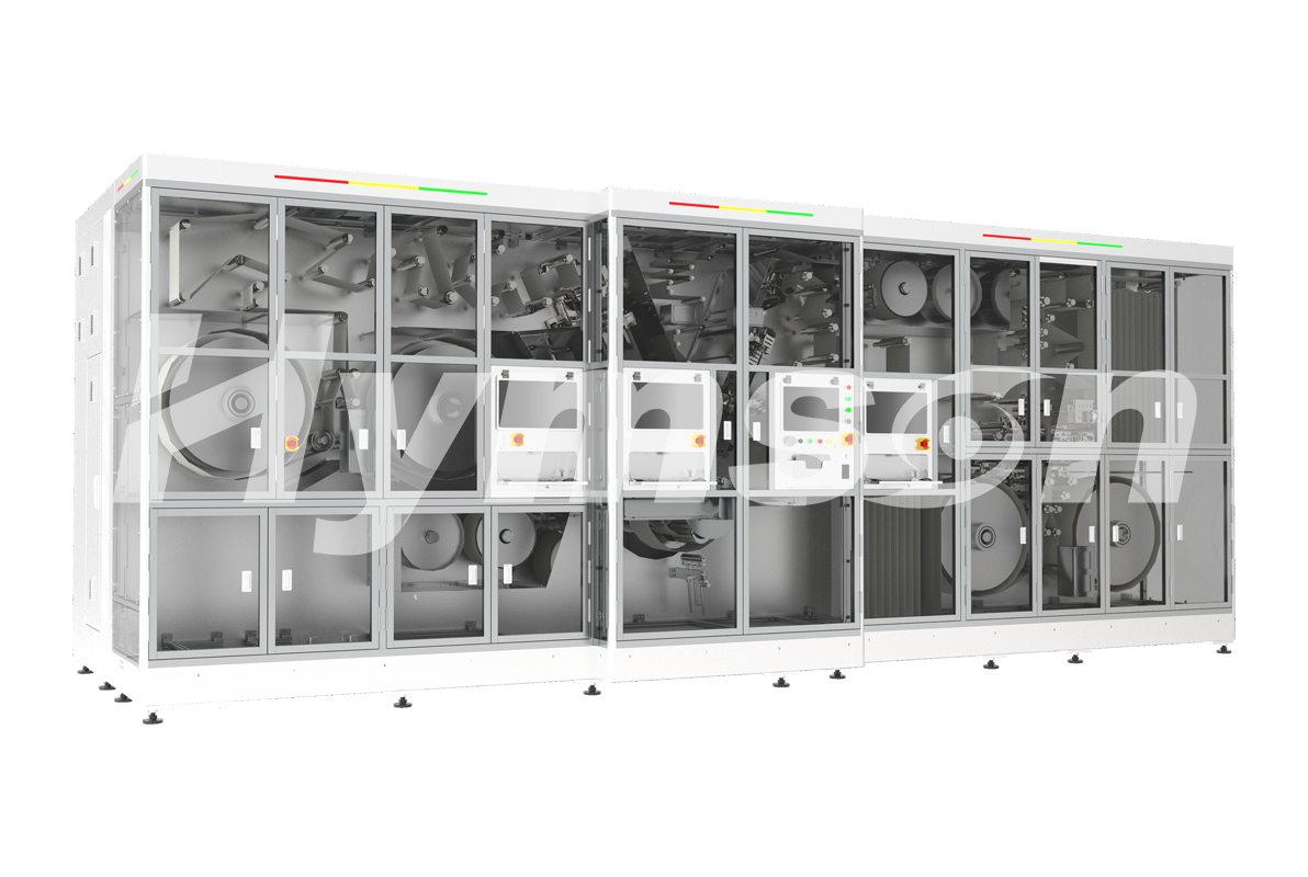 海目星方形高速卷繞機,裸電芯卷繞精度穩控±0.3mm