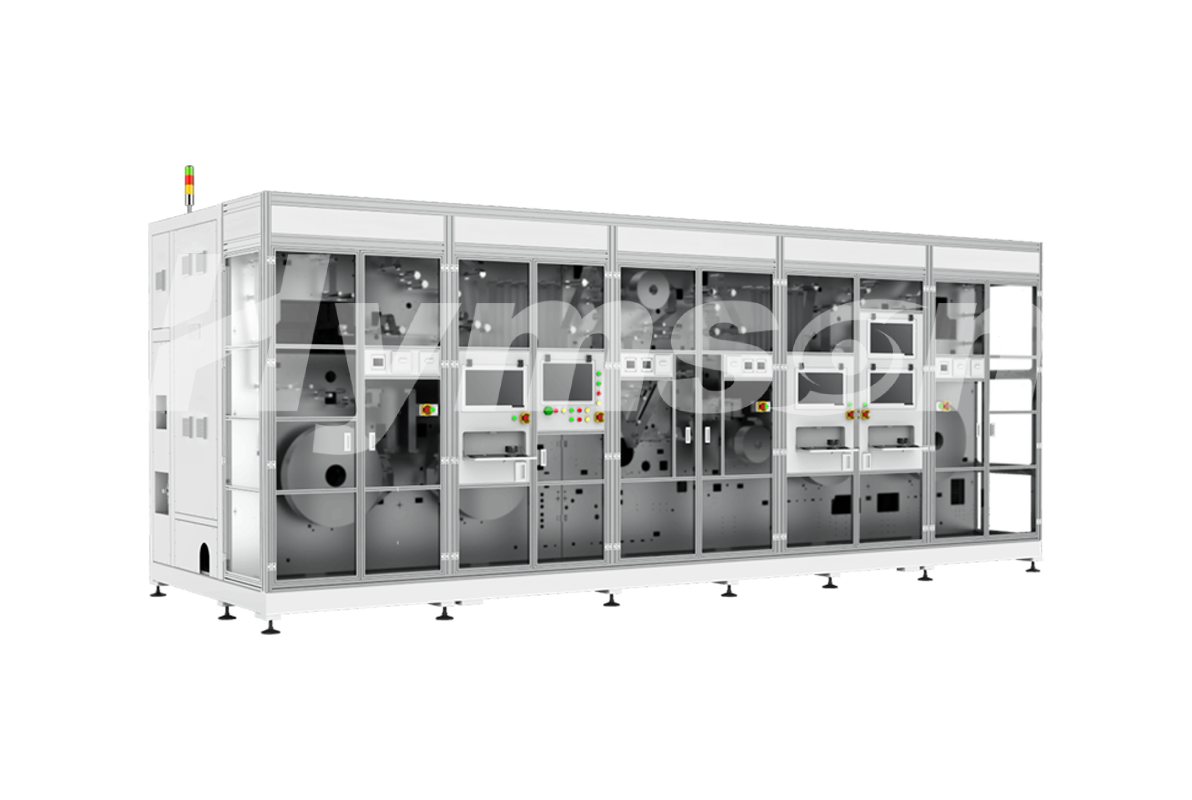 海目星圓柱切卷一體機,鋰電池極片加工的 “效率 + 精度” 雙擔當